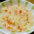 ひとみん0921's cooksnap of when they made ヘルシー消化の良い野菜入りお粥.