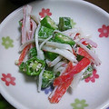 あいころべ's cooksnap of when they made オクラとかにかまぼこのマヨネーズ和え.