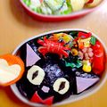 Aーーーーみ's cooksnap of when they made キャラ弁★魔女の宅急便ｼﾞｼﾞとｷｷ.