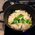 ぶ〜こ♡'s cooksnap of when they made 簡単☆ルクルーゼで豚肉と白菜の重ね蒸し.
