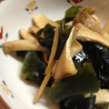 たらこスパゲティ's cooksnap of when they made ワカメとエリンギのガーリックバター炒め.