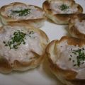 manakao's cooksnap of when they made 餃子の皮と水切りヨーグルトのカナッペ.