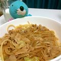 ChimpT's cooksnap of when they made キャベツともやしたっぷり豚丼ぶり☆.