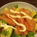 megbell28's cooksnap of when they made アボガドとスモークサーモンの醤油マヨ丼☆.