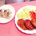 rpdfw405's cooksnap of when they made 鶏のつくねバーグ.