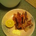 弓吉かもめ's cooksnap of when they made 鮭のパリパリ皮せんべい.