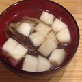 keroro's cooksnap of when they made 焼きしいたけとはんぺんのお吸い物♪.