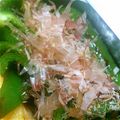 でぷろい's cooksnap of when they made 簡単♡ﾋﾟｰﾏﾝ鰹節和え♡お弁当にも.