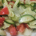 いざみ's cooksnap of when they made ごま油風味♡きゅうりとトマトのナムル風.