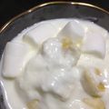 huto☆'s cooksnap of when they made マシュマロバナナヨーグルト.