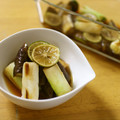 ○かづこ○'s cooksnap of when they made 焼きネギと茄子のすだち風味の煮浸し.