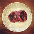 gyama's cooksnap of when they made フライパンdeごま団子風スイートポテト.