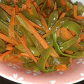 そらおのえくぼ's cooksnap of when they made 簡単一品♪ピーマンと人参のマヨポン炒め.