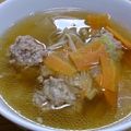 shirokarin's cooksnap of when they made 温か白菜の肉団子スープ.