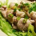 shinyui's cooksnap of when they made ねぎが香ばしい♪豚しゃぶサラダ.