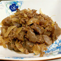 しあはー's cooksnap of when they made ちぎりこんにゃくとひき肉の甘辛炒め.