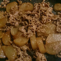 hane3255's cooksnap of when they made 大根と豚コマの甜麺醤炒め.
