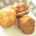 emina's cooksnap of when they made 人参入り♪ミニアメリカンドッグ.