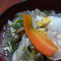 rumineesan's cooksnap of when they made 余り（残り）野菜で具だくさん☆春雨スープ.