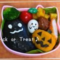ちまちまま's cooksnap of when they made キャラ弁✿ハロウィン♡♡モノクロお化け.