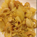 たままri's cooksnap of when they made ★じゃがいもとちくわの卵とじ★.