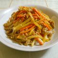 nasubeam's cooksnap of when they made 節約&時短レシピ！さつま揚げきんぴら.