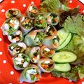 ちょとのか's cooksnap of when they made サーモン＆クリチ＆アボカドの生春巻き☆.