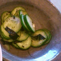 olive11's cooksnap of when they made わかめの代わりにのりできゅうりの酢の物.