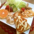 ルリナ's cooksnap of when they made かぼちゃの煮物で♪　マヨチートースト＊.