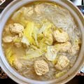 ぷちぷち♪♪'s cooksnap of when they made 生姜たっぷり鶏団子と緑豆春雨の鍋.