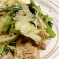 eipontan's cooksnap of when they made 塩麹×チーズ×柚子胡椒の豚肉炒め.