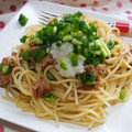 komutan's cooksnap of when they made ツナと梅のみぞれスパ.