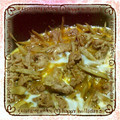 kiiyno's cooksnap of when they made ゴボウと牛肉の卵とじ.