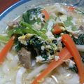 rumineesan's cooksnap of when they made 我が家の卵とじうどん♪.