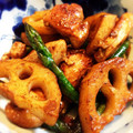 うめももさくら's cooksnap of when they made ささみと蓮根＆アスパラの塩麹炒め.