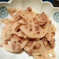 あいすけぽん's cooksnap of when they made れんこんとひき肉のきんぴら.