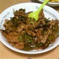 ４児のﾏﾐｰ's cooksnap of when they made 豚肉とピーマンのささっと炒め.