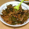 ４児のﾏﾐｰ's cooksnap of when they made 豚肉とピーマンのささっと炒め.