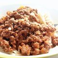 kinoko507's cooksnap of when they made ケチャップのミートソースパスタ.
