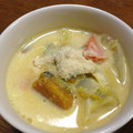 YUKIKI☆'s cooksnap of when they made 蒸し白菜とかぼちゃの豆乳スープ.