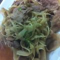 ぴよandこぶ's cooksnap of when they made 豚肉とごぼうの煮物.