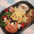ゆずそーた's cooksnap of when they made ポケモン　キャラ弁　トリオ.