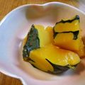 おぶうさま's cooksnap of when they made レンジでチン♪煮崩れ無しのかぼちゃの煮物.
