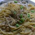 satomen's cooksnap of when they made 納豆ツナきのこ豆乳パスタ.