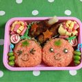 さなちゃん58's cooksnap of when they made 簡単♡りんごちゃん弁当♡キャラ弁.