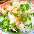ジョンリークッカー's cooksnap of when they made ★鮭と青ネギで♪彩り綺麗な大根おろし★.