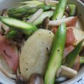 にゃーにゃー２'s cooksnap of when they made 簡単アスパラとベーコンのじゃがバター醤油.