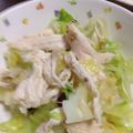 こりんごひまわり's cooksnap of when they made 蒸し鶏と茹でキャベツどっさりサラダ.