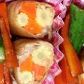 kumasako's cooksnap of when they made お弁当おかずー花咲く野菜の豚肉巻きー.
