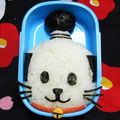 シャンプーハット's cooksnap of when they made にゃんまげ　　キャラ弁.